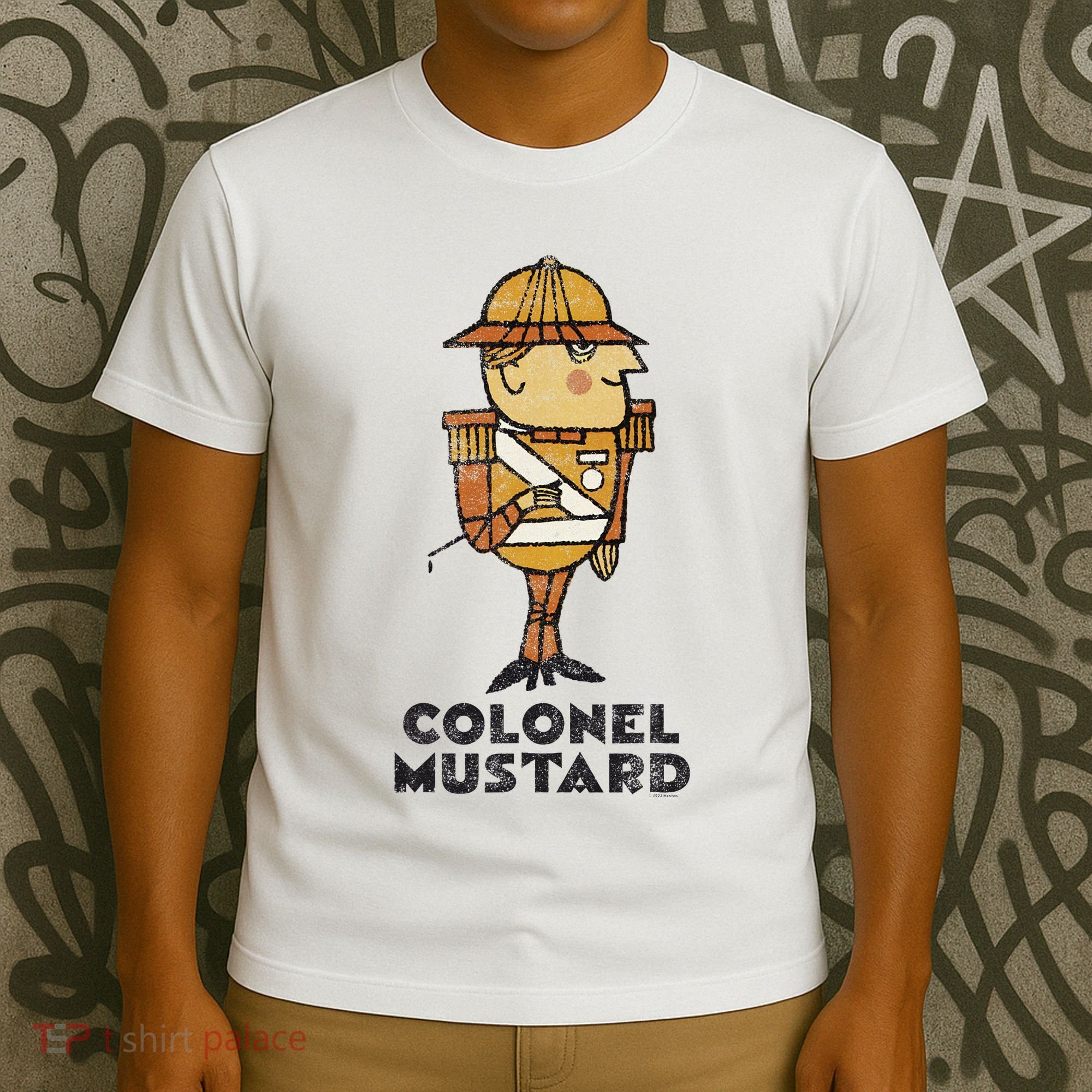 Clue Colonel Mustard Retro Poster T-Shirt