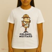 Clue Colonel Mustard Retro Poster T-Shirt thumb 4