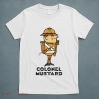 Clue Colonel Mustard Retro Poster T-Shirt thumb 5