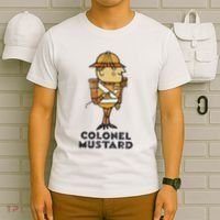 Clue Colonel Mustard Retro Poster T-Shirt thumb 6
