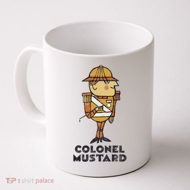 Clue Colonel Mustard Retro Poster Coffee Mug