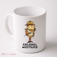Clue Colonel Mustard Retro Poster Coffee Mug thumb 0