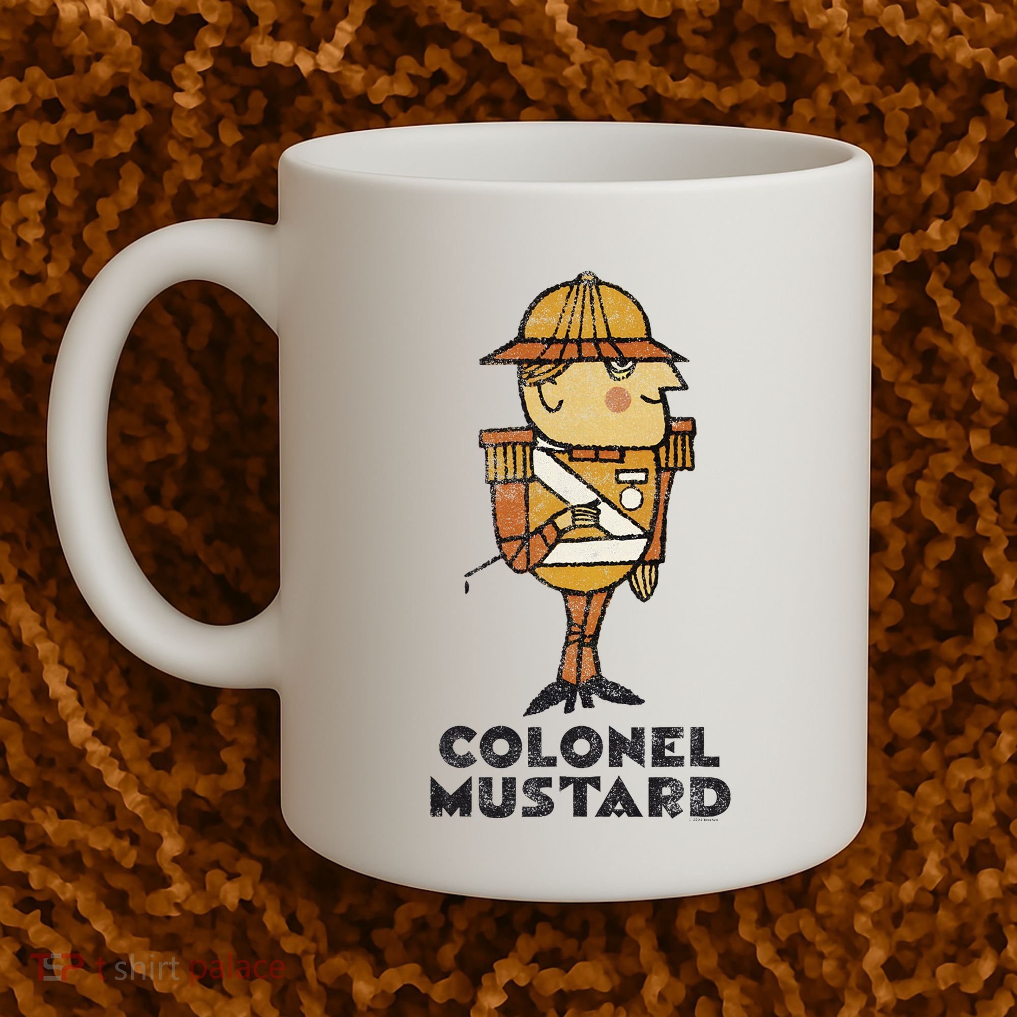 Clue Colonel Mustard Retro Poster Coffee Mug
