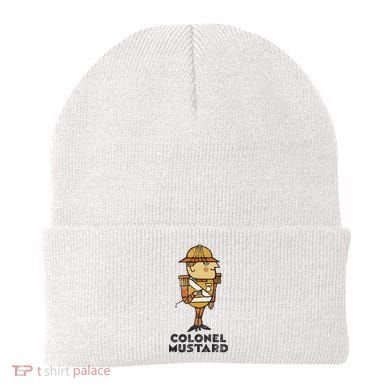 Clue Colonel Mustard Retro Poster Beanie