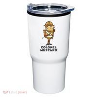 Clue Colonel Mustard Retro Poster Tumbler thumb 0