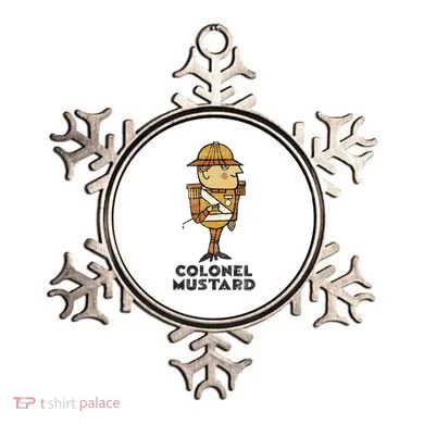 Clue Colonel Mustard Retro Poster Ornament