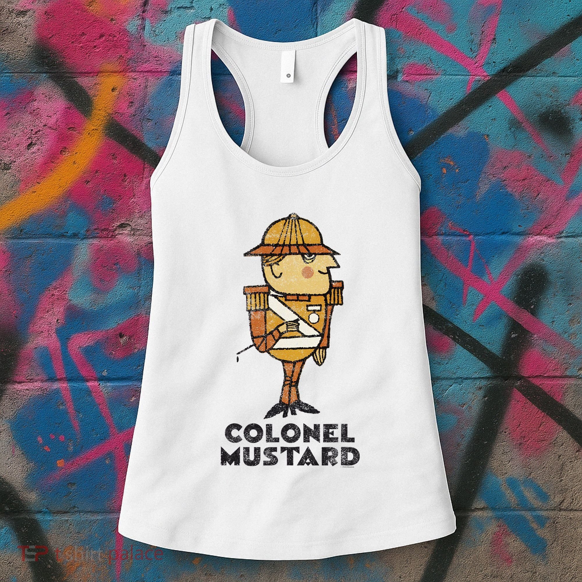 Clue Colonel Mustard Retro Poster Women's Tank Top