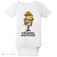 Clue Colonel Mustard Retro Poster Baby Bodysuit thumb 0