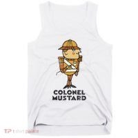 Clue Colonel Mustard Retro Poster Tank Top thumb 0