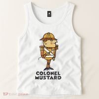 Clue Colonel Mustard Retro Poster Tank Top thumb 2