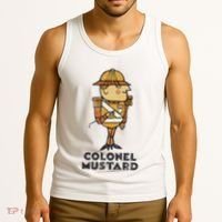 Clue Colonel Mustard Retro Poster Tank Top thumb 3
