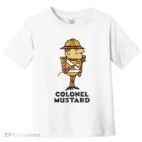 Clue Colonel Mustard Retro Poster Toddler T-Shirt thumb 0