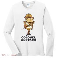 Clue Colonel Mustard Retro Poster Women's Long Sleeve Shirt thumb 0