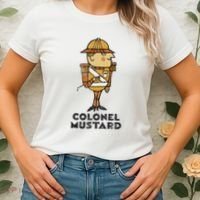 Clue Colonel Mustard Retro Poster Women's T-Shirt thumb 2