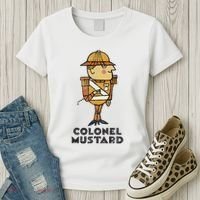Clue Colonel Mustard Retro Poster Women's T-Shirt thumb 3