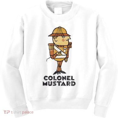 Clue Colonel Mustard Retro Poster Kids Sweatshirt