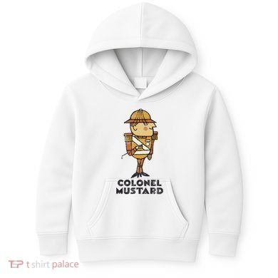 Clue Colonel Mustard Retro Poster Kids Hoodie