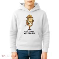 Clue Colonel Mustard Retro Poster Kids Hoodie thumb 4