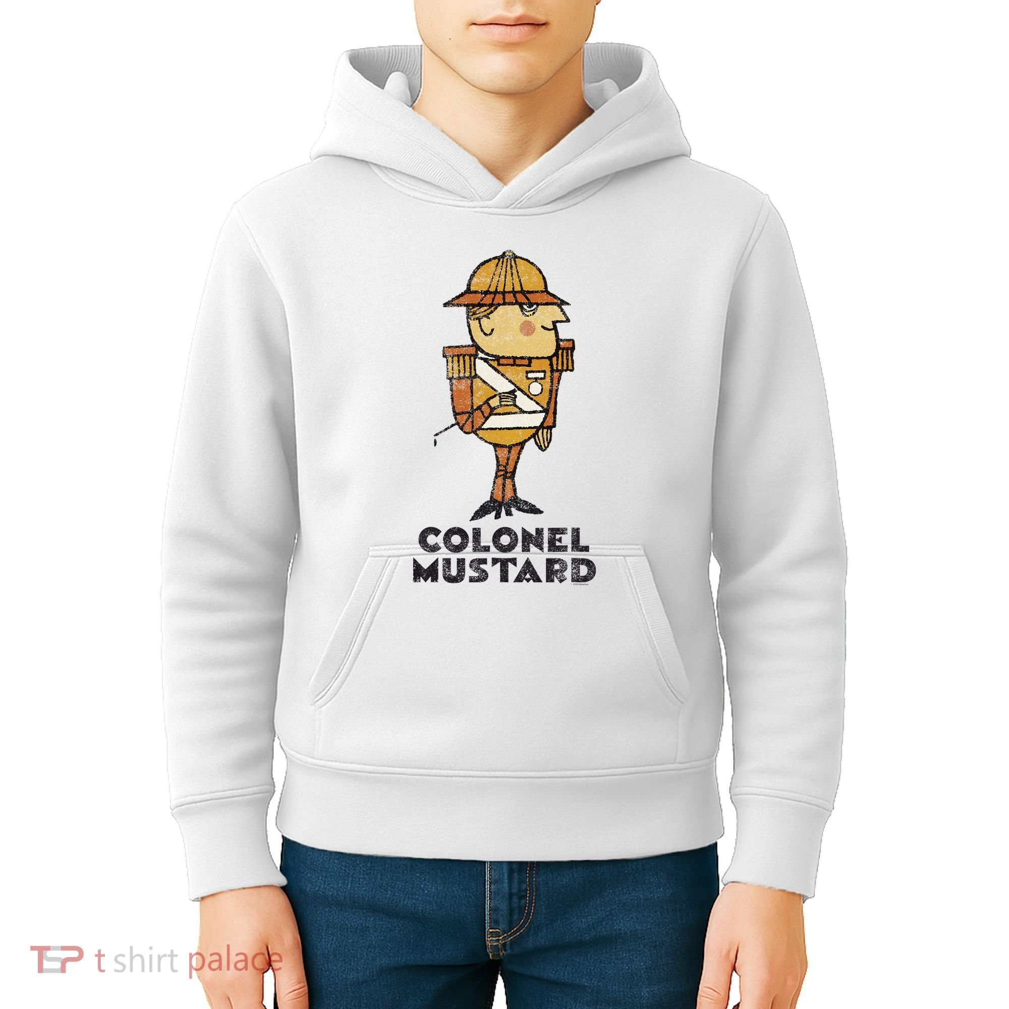 Clue Colonel Mustard Retro Poster Kids Hoodie