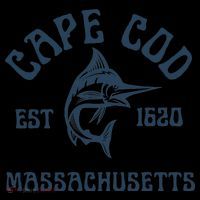 Cape Cod Massachusetts Fishing Marlin Fish Beach Boating Meaningful Gift USA-Made Doggie Bandana thumb 2