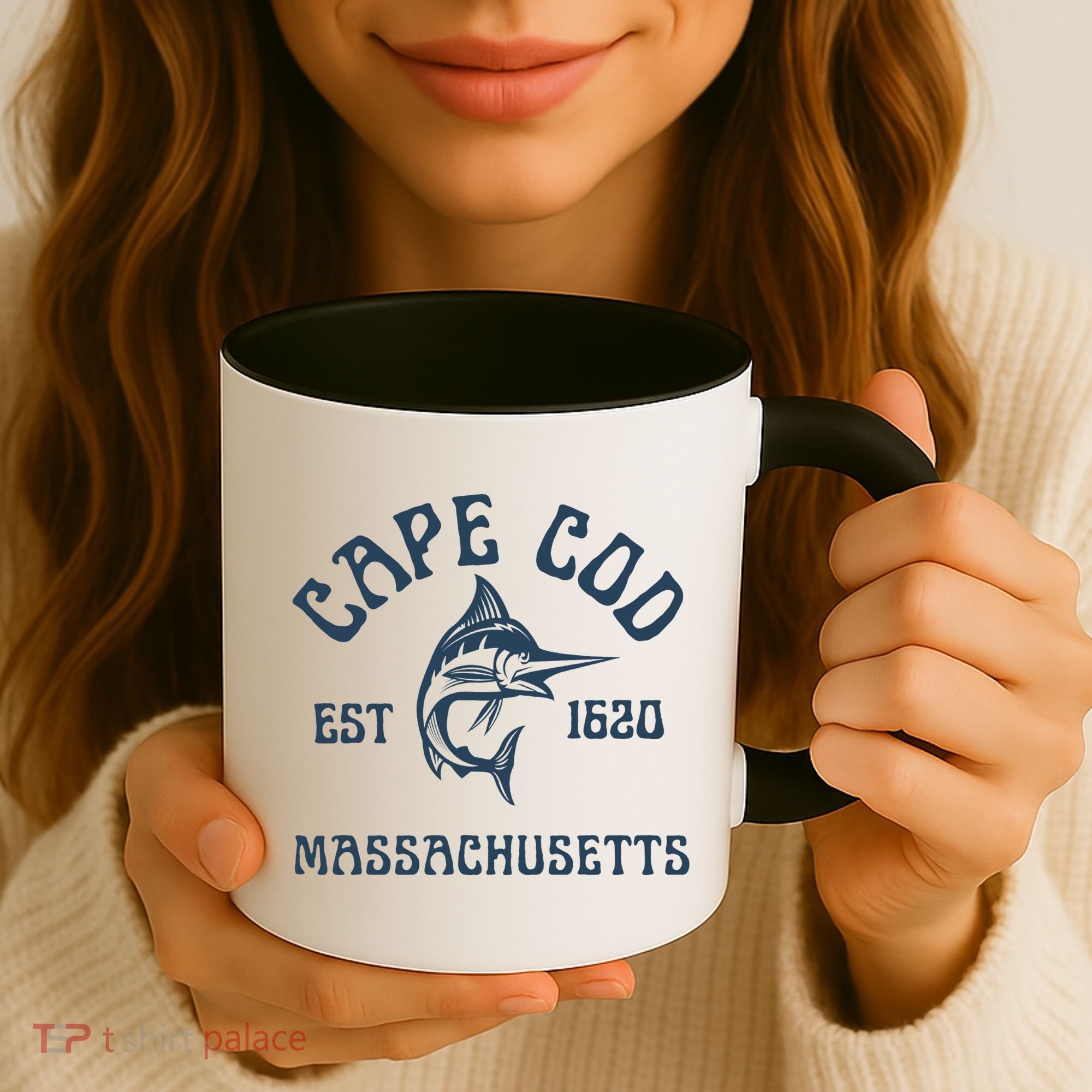 Cape Cod Massachusetts Fishing Marlin Fish Beach Boating Meaningful Gift Coffee Mug