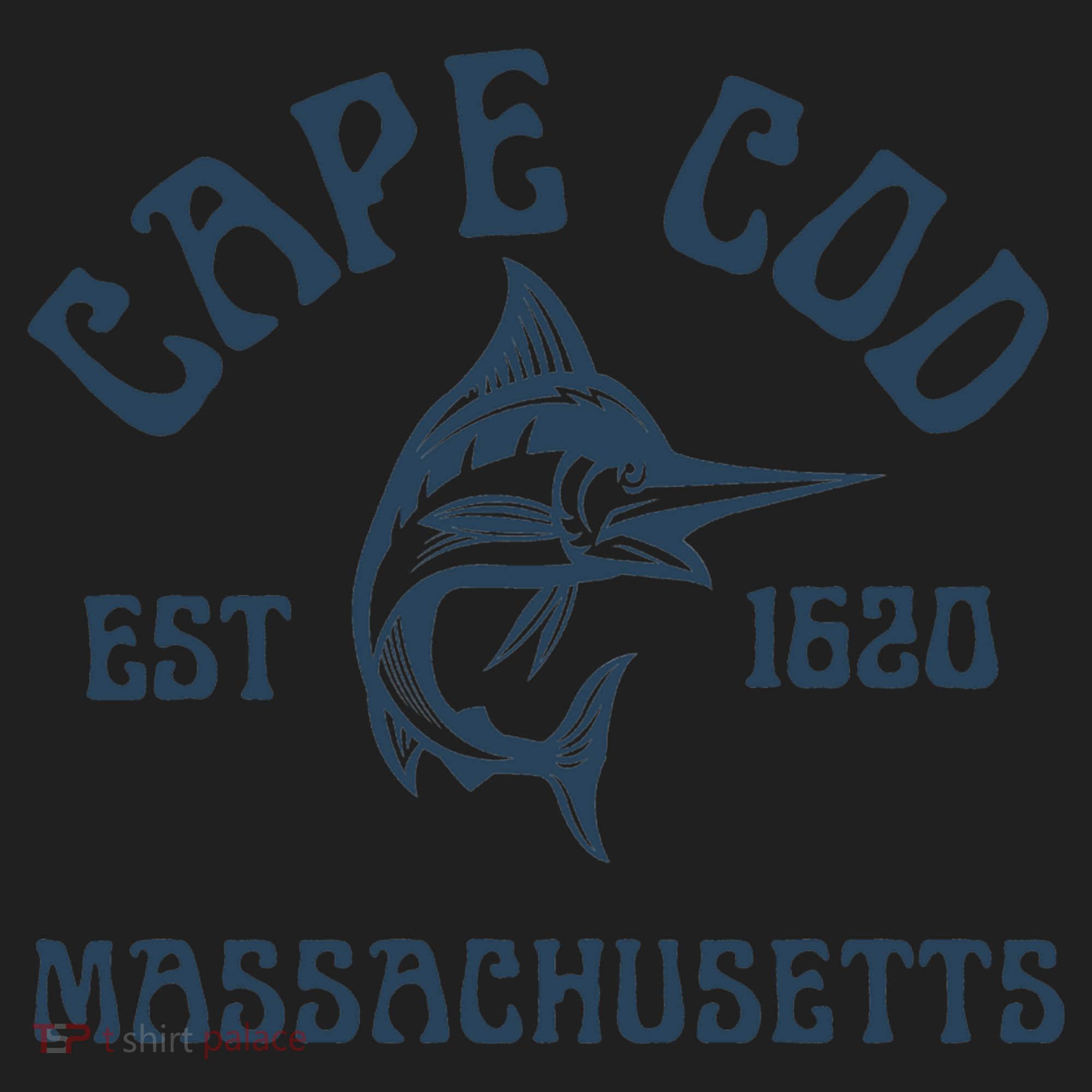 Cape Cod Massachusetts Fishing Marlin Fish Beach Boating Meaningful Gift Golf Towel