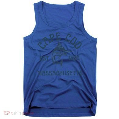 Cape Cod Massachusetts Fishing Marlin Fish Beach Boating Meaningful Gift Tank Top
