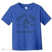 Cape Cod Massachusetts Fishing Marlin Fish Beach Boating Meaningful Gift Toddler T-Shirt thumb 0