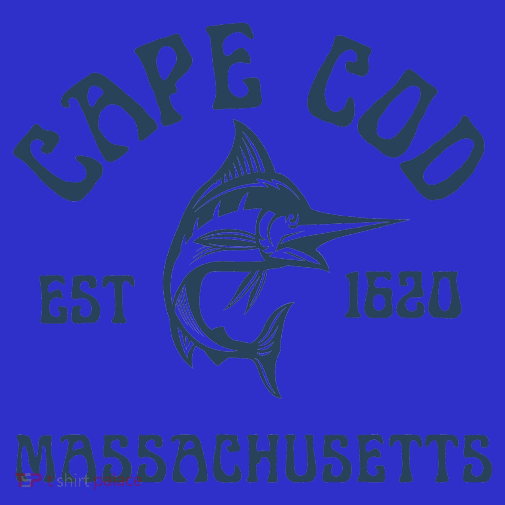 Cape Cod Massachusetts Fishing Marlin Fish Beach Boating Meaningful Gift Kids T-Shirt