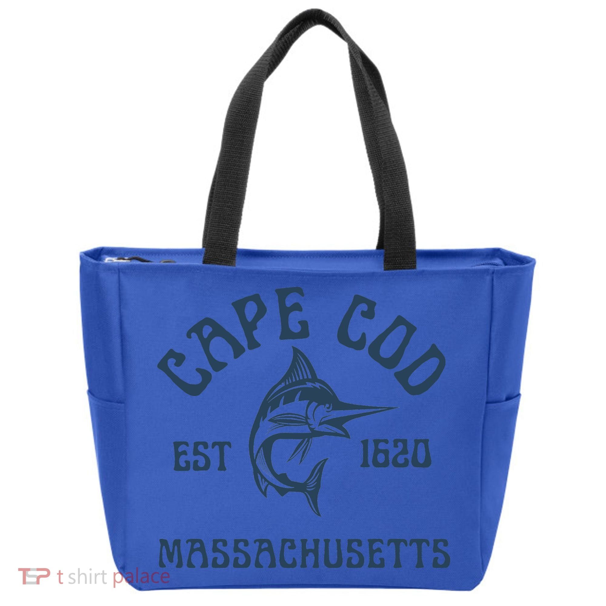 Cape Cod Massachusetts Fishing Marlin Fish Beach Boating Meaningful Gift Tote Bag