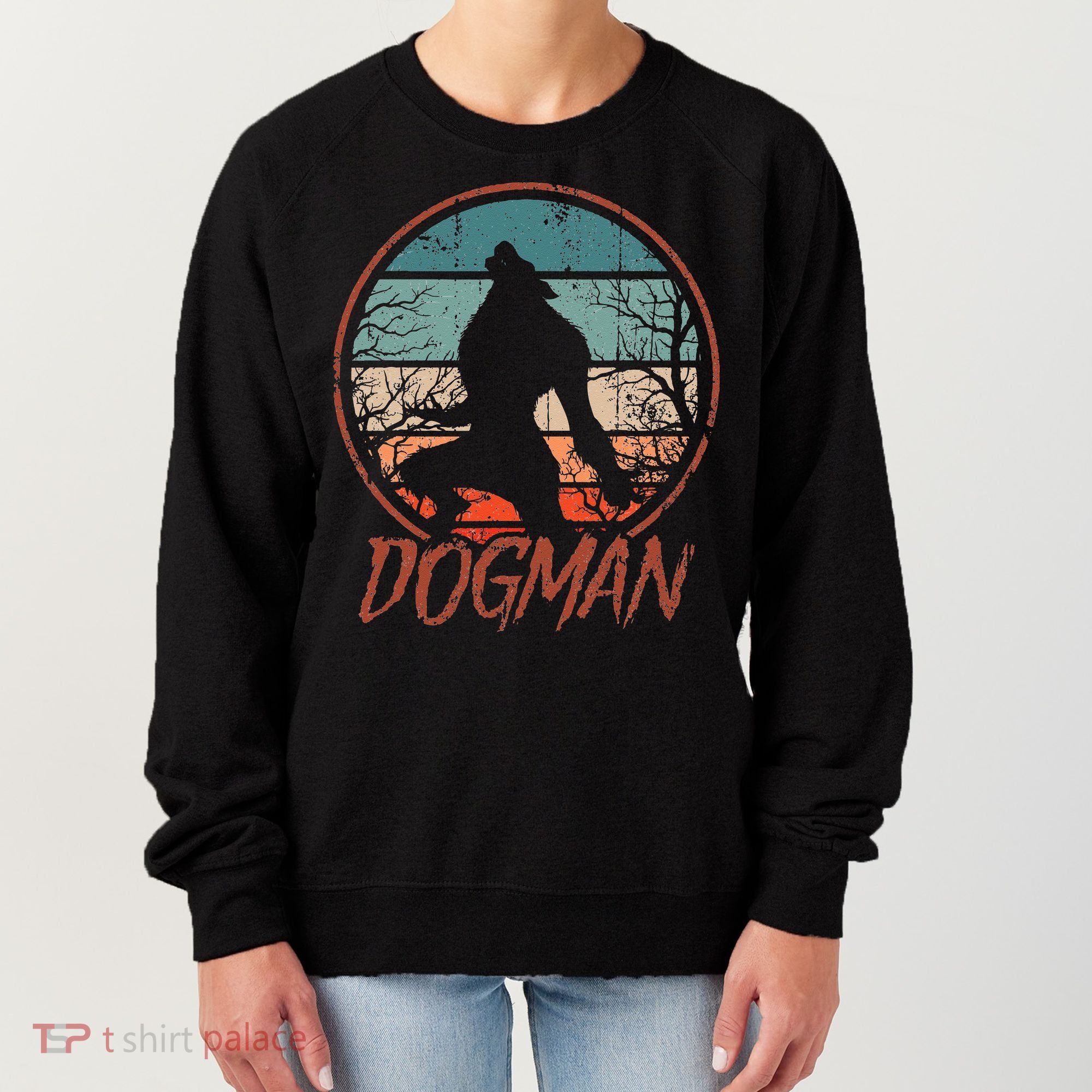 Cryptids Cryptozoology Monsters State of Michigan Dogman Women's Sweatshirt