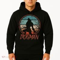 Cryptids Cryptozoology Monsters State of Michigan Dogman Hoodie thumb 2