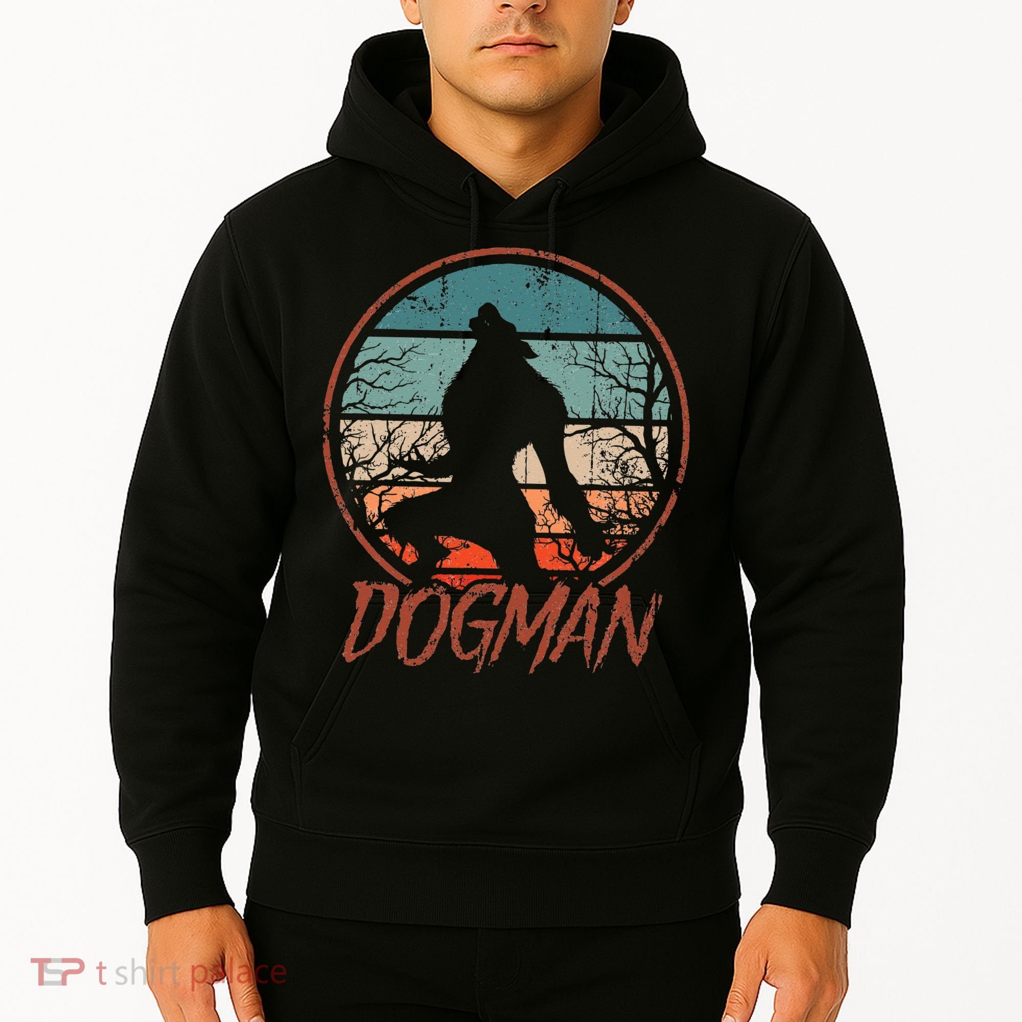 Cryptids Cryptozoology Monsters State of Michigan Dogman Hoodie