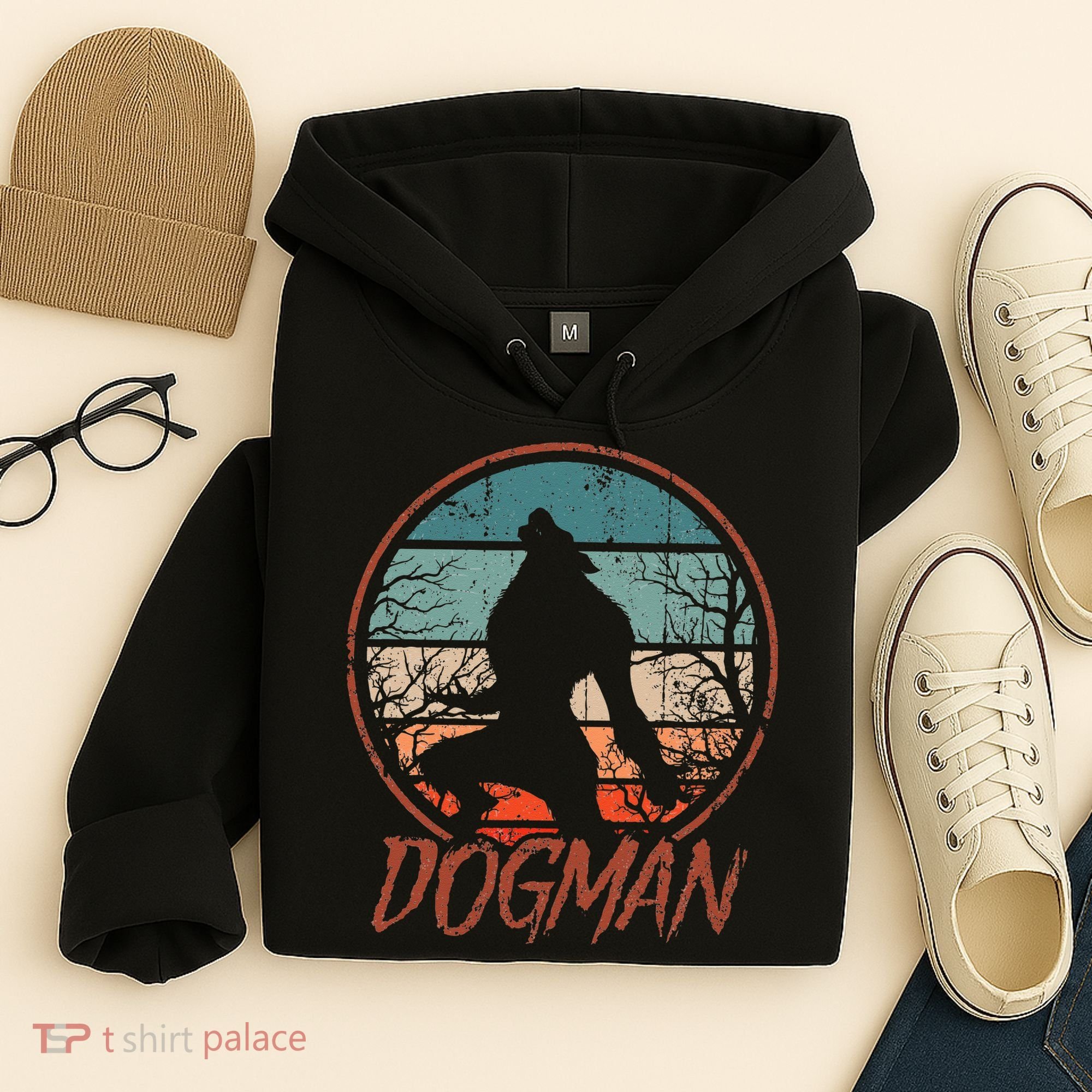 Cryptids Cryptozoology Monsters State of Michigan Dogman Hoodie