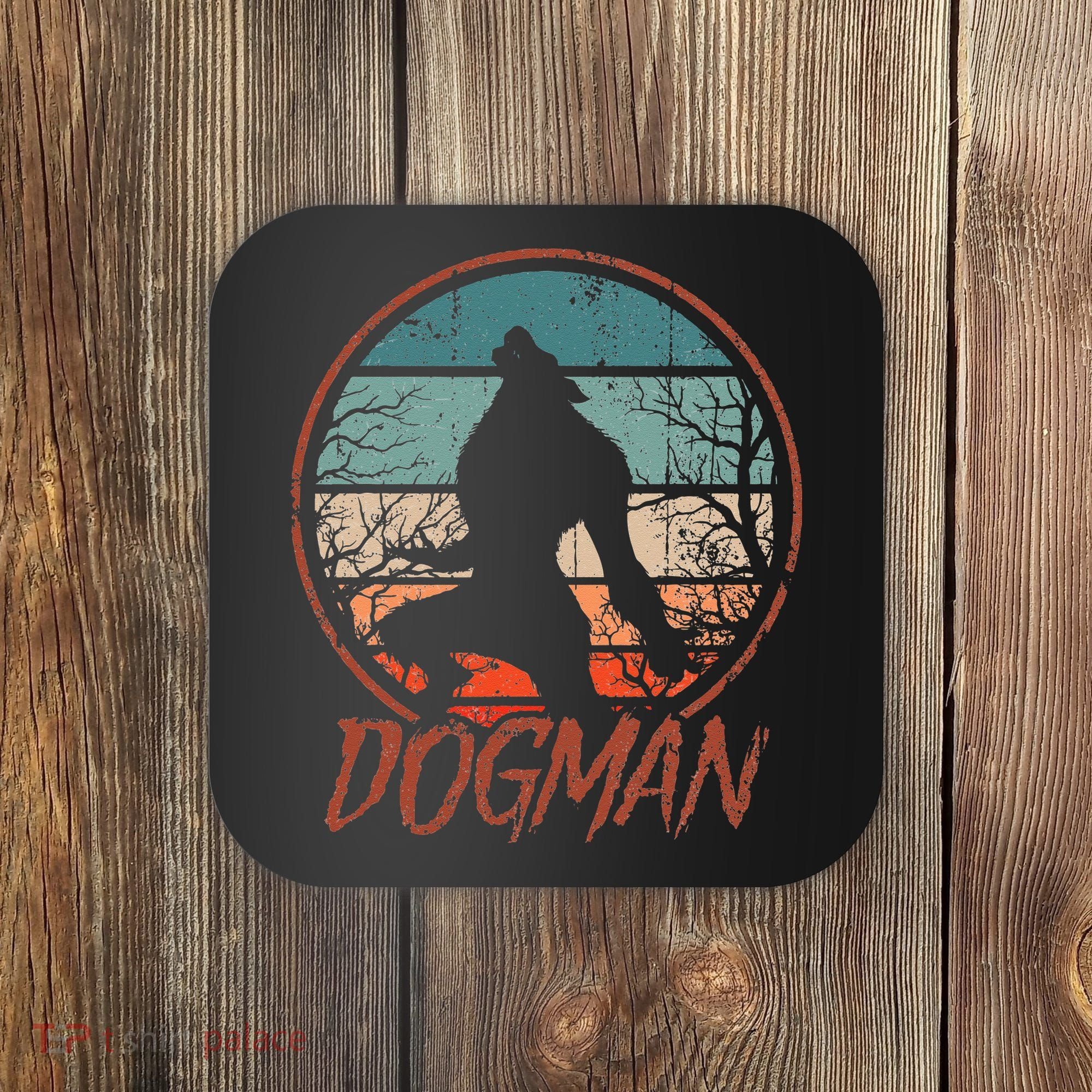 Cryptids Cryptozoology Monsters State of Michigan Dogman Coaster