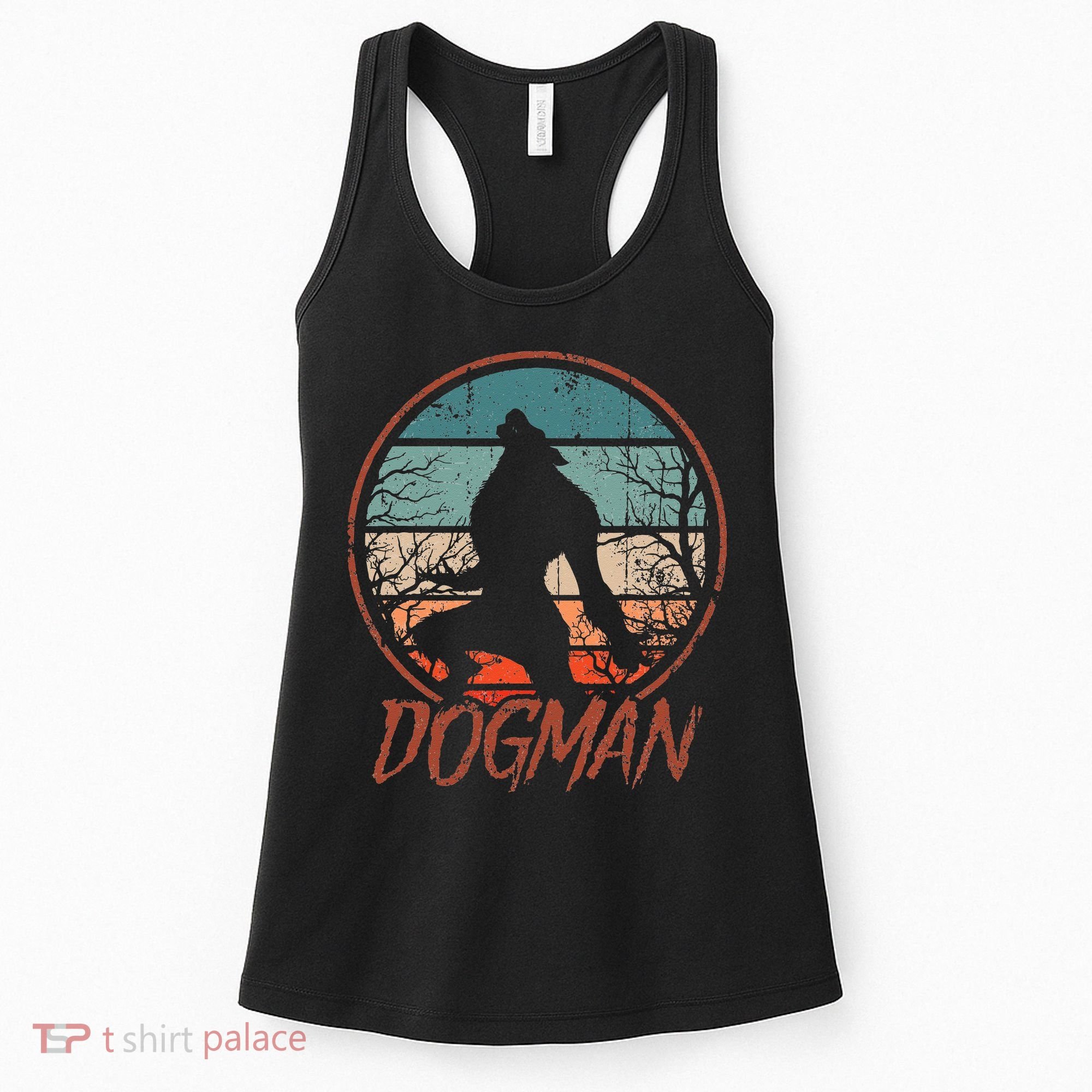 Cryptids Cryptozoology Monsters State of Michigan Dogman Women's Tank Top