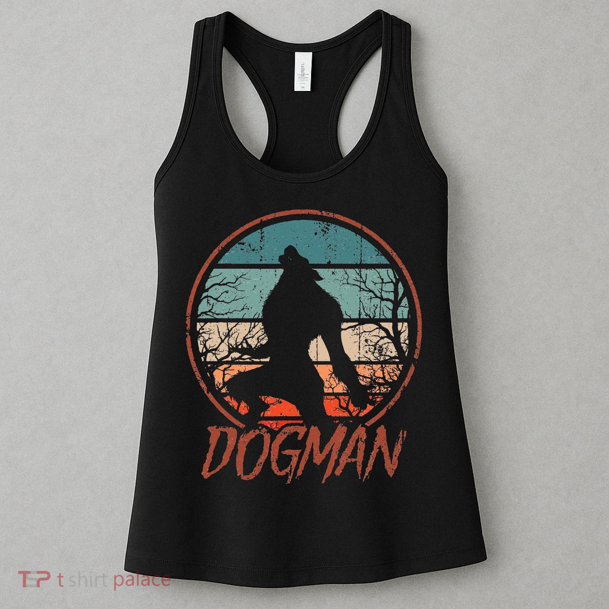 Cryptids Cryptozoology Monsters State of Michigan Dogman Women's Tank Top