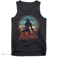 Cryptids Cryptozoology Monsters State of Michigan Dogman Tank Top thumb 0