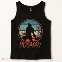 Cryptids Cryptozoology Monsters State of Michigan Dogman Tank Top thumb 2