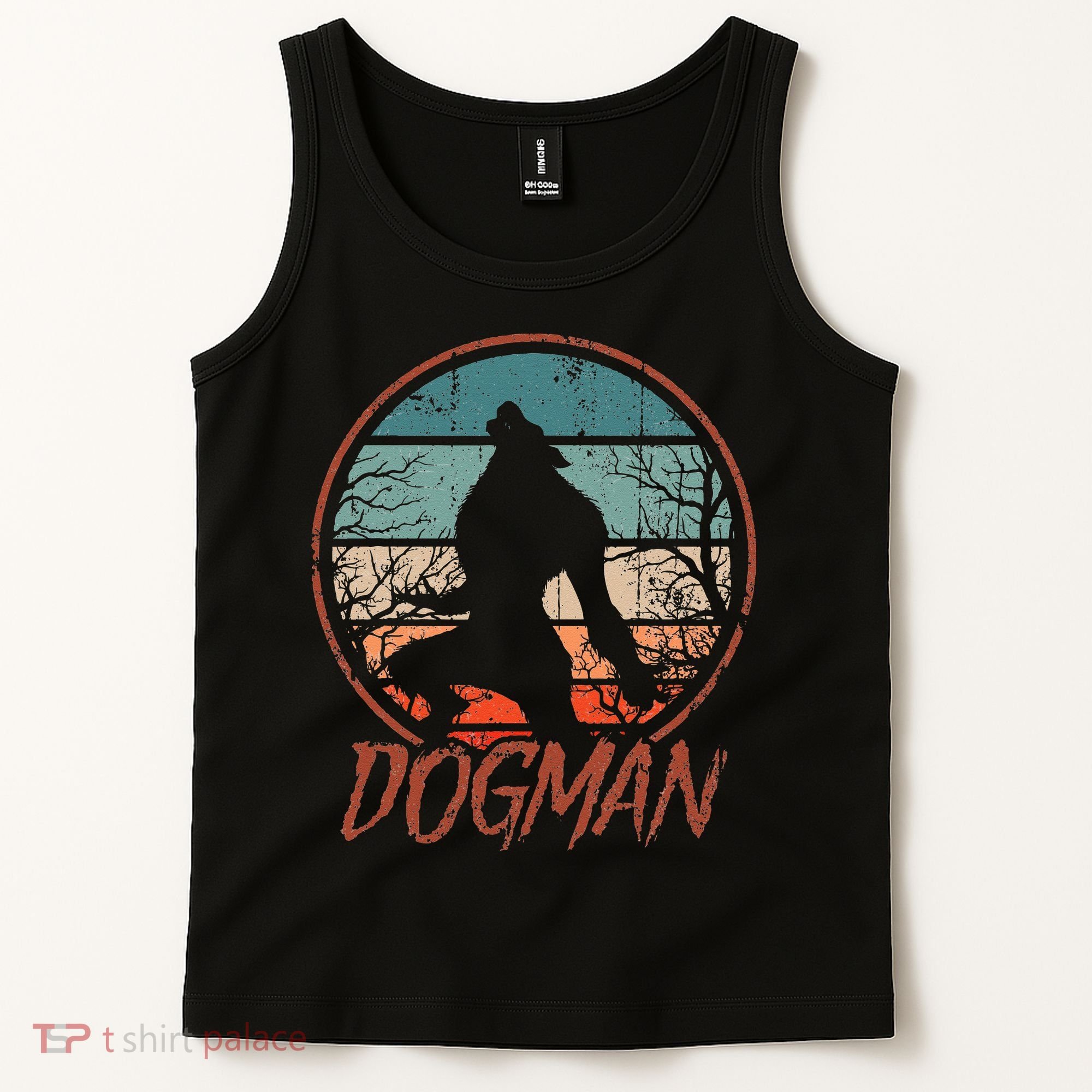 Cryptids Cryptozoology Monsters State of Michigan Dogman Tank Top