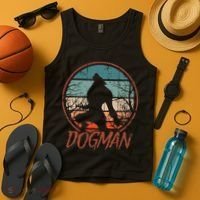 Cryptids Cryptozoology Monsters State of Michigan Dogman Tank Top thumb 4