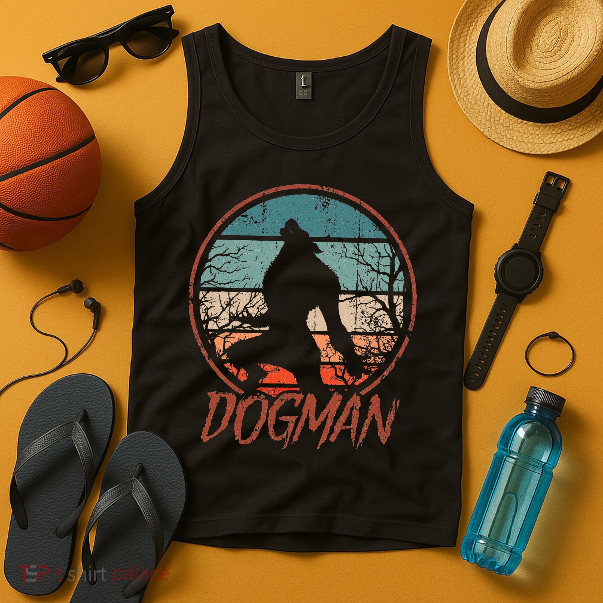 Cryptids Cryptozoology Monsters State of Michigan Dogman Tank Top