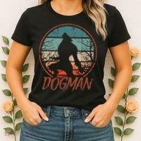 Cryptids Cryptozoology Monsters State of Michigan Dogman Women's T-Shirt thumb 2
