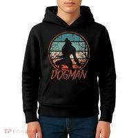 Cryptids Cryptozoology Monsters State of Michigan Dogman Kids Hoodie thumb 4