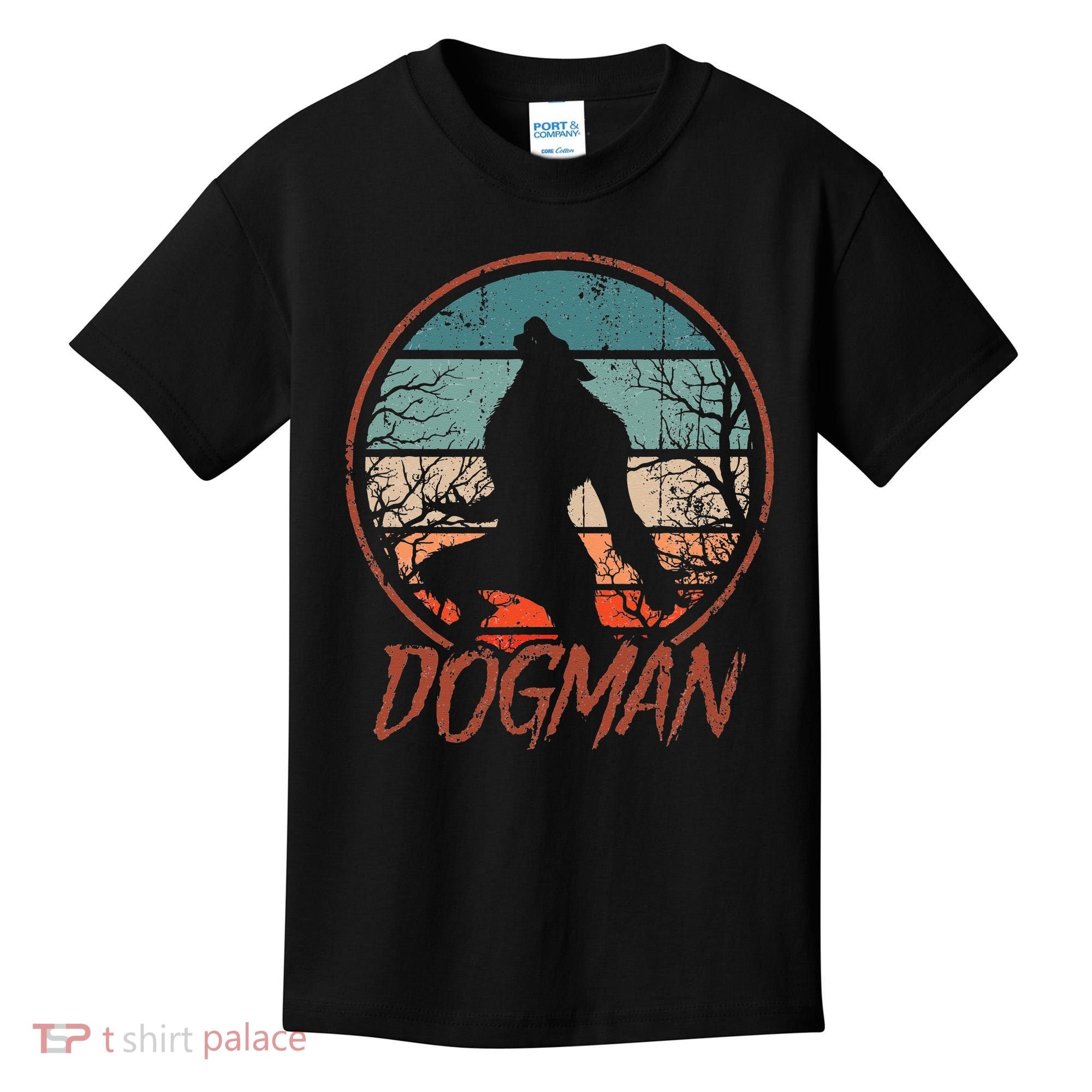 Cryptids Cryptozoology Monsters State of Michigan Dogman Kids T-Shirt
