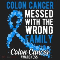Colon Cancer Messed With Wrong Family Colon Cancer Awareness Women's Sweatshirt thumb 2