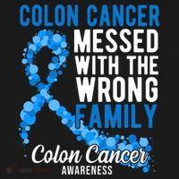 Colon Cancer Messed With Wrong Family Colon Cancer Awareness Tote Bag thumb 4