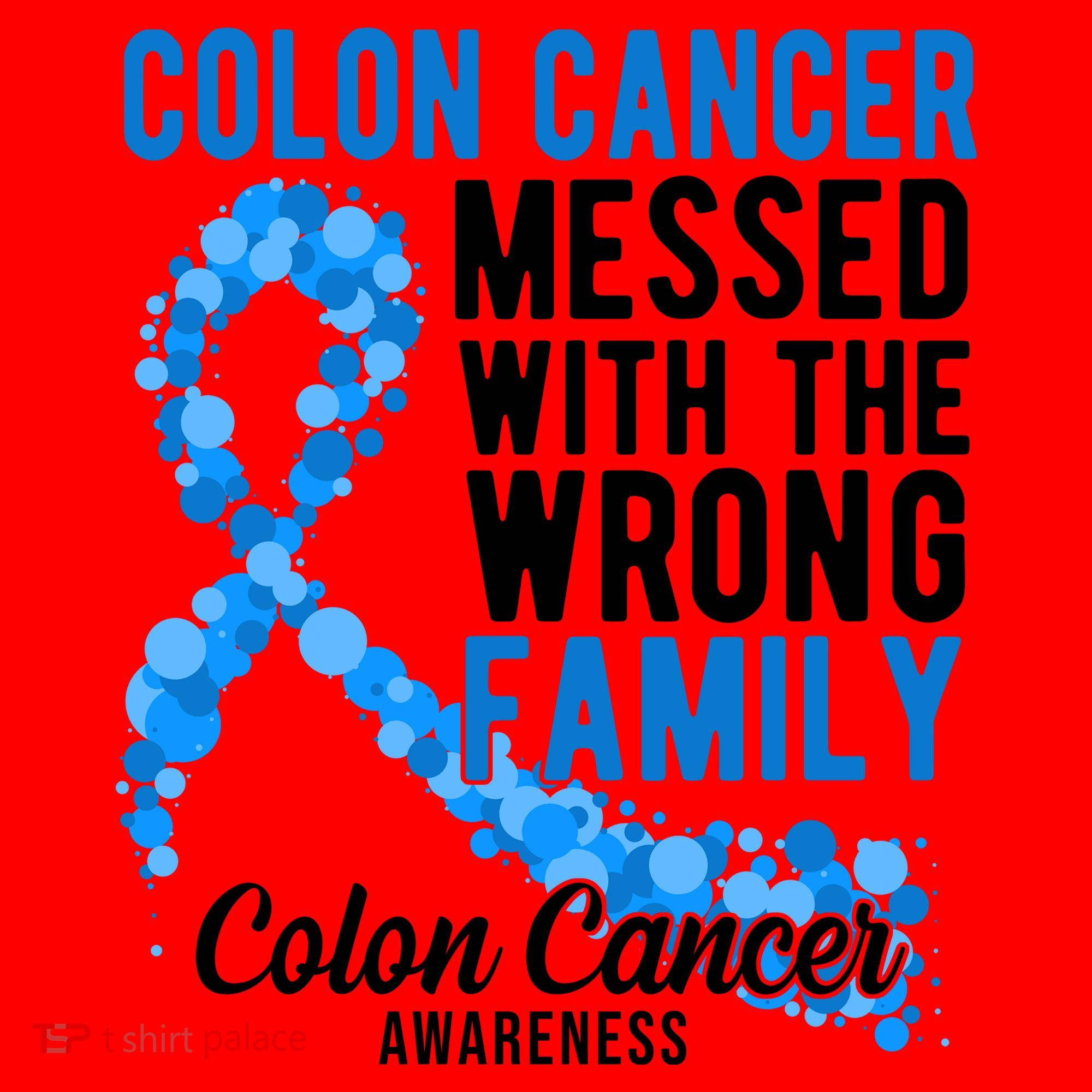 Colon Cancer Messed With Wrong Family Colon Cancer Awareness Santa Hat