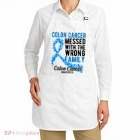 Colon Cancer Messed With Wrong Family Colon Cancer Awareness Apron thumb 2