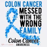 Colon Cancer Messed With Wrong Family Colon Cancer Awareness Women's Tank Top thumb 5